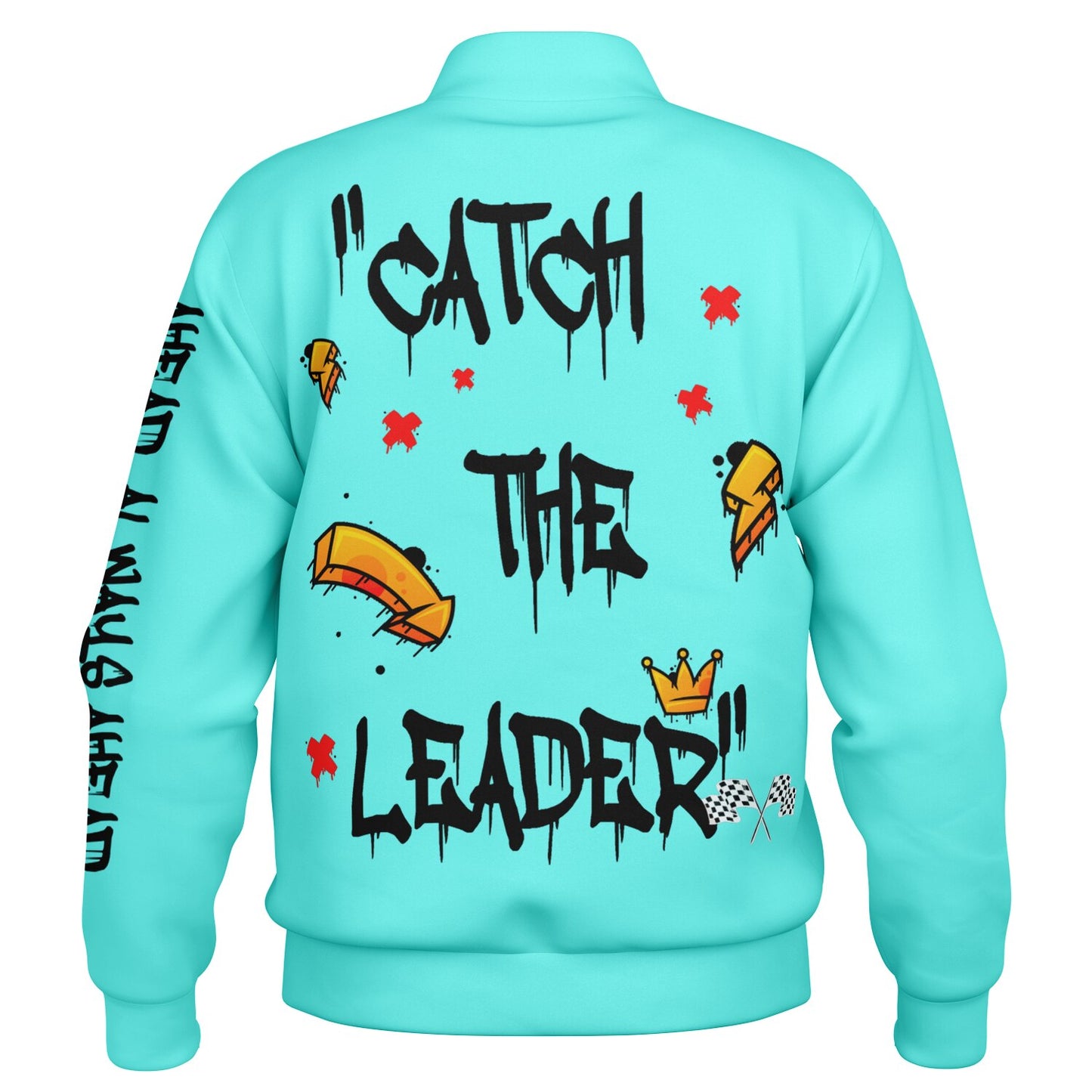 Catch The Leader Teal Baseball Jacket