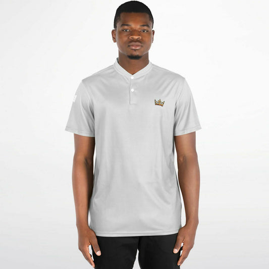 Grey Blade Collar Polo Shirt