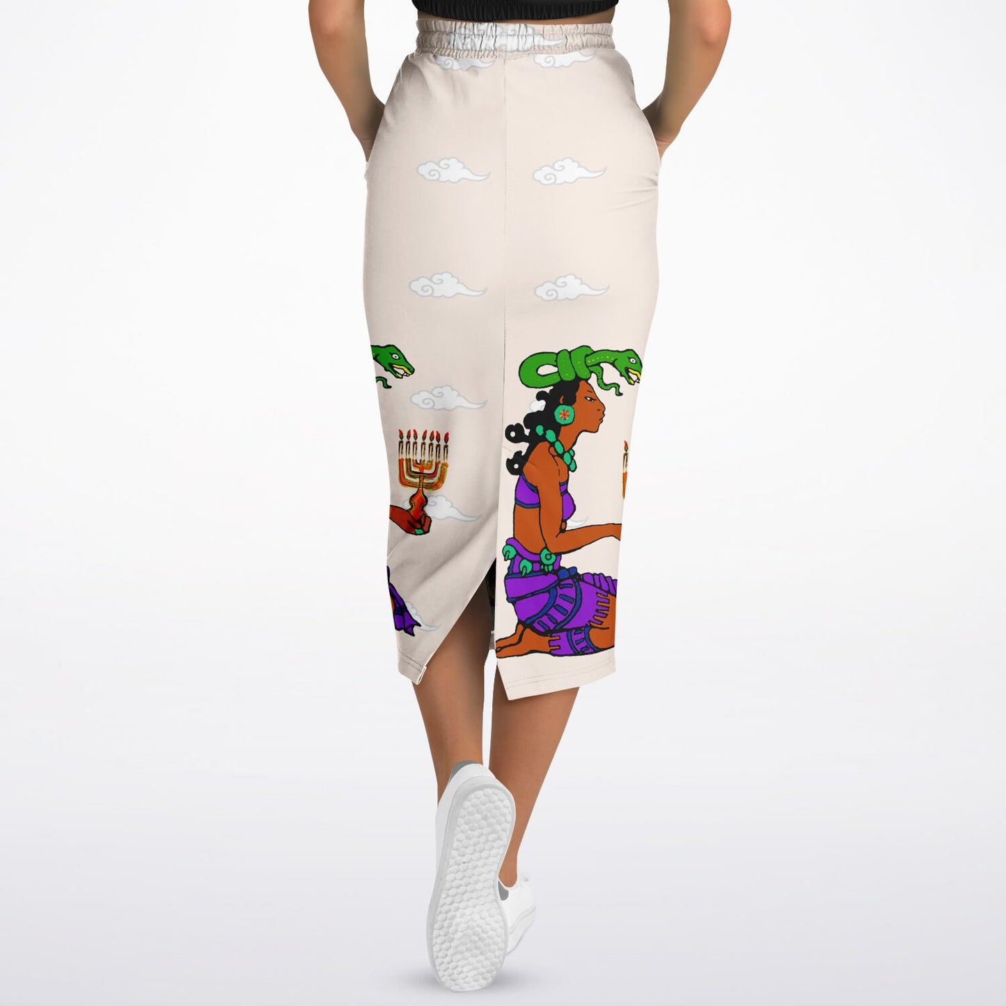 Northern Kingdom Princess Fashion Long Pocket Skirt Creme