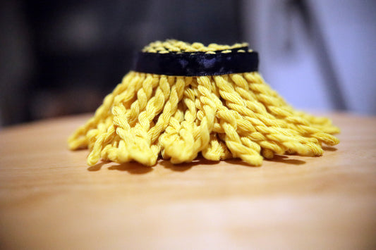 Premium 100% Soft COTTON OG Super Saiyan Bullion Fringe with Navy Border of Blue - israelite fringes for sale Soft Cotton