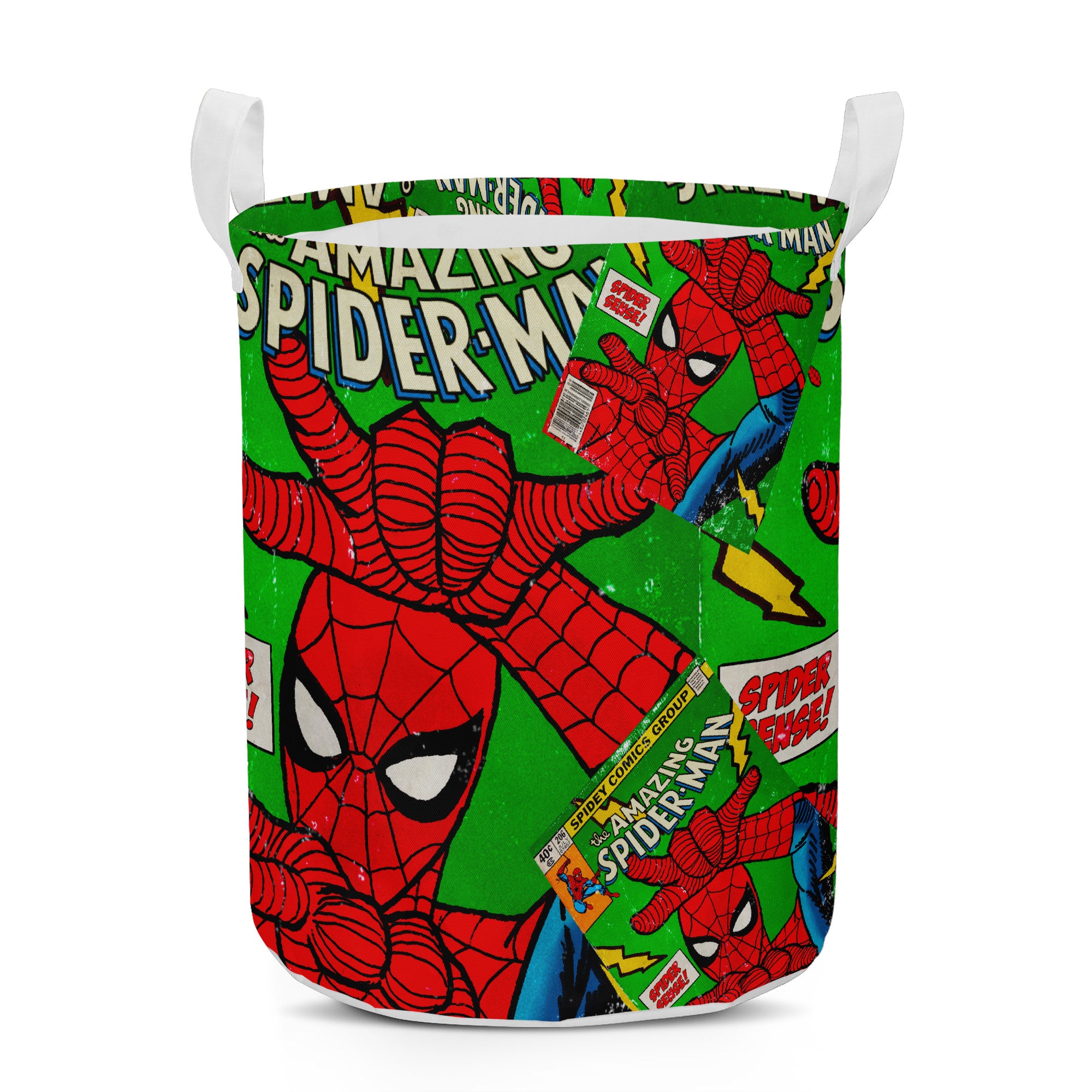 Web Slinging Spider Comic Laundry Basket