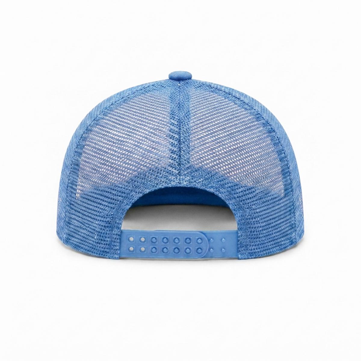 Menorah Embroidery Flat-Brim Mesh Cap
