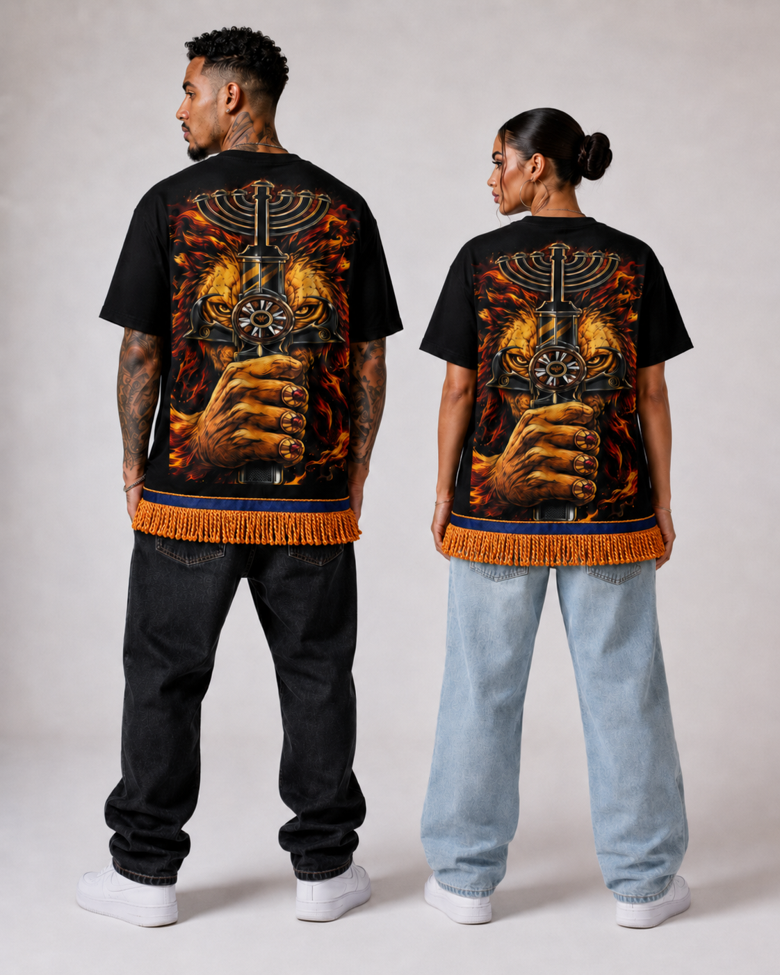 Saber 2.0 All-Over Print Unisex Drop-shoulder T-shirt