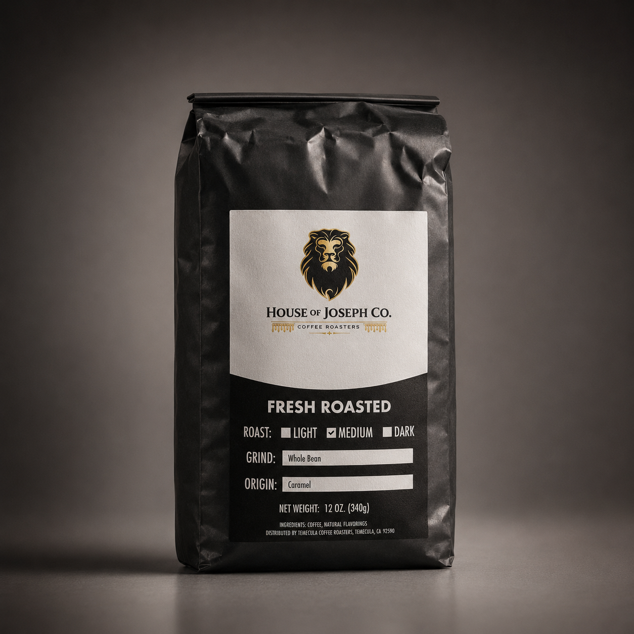 House Of Joseph Co. Coffee Roasters Caramel Espresso Bean Ground Course