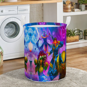 The Incredible Super Heroes X Mutants Comics Cartoon Round Laundry Basket