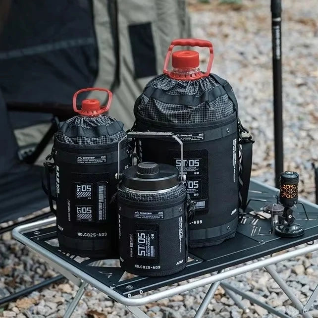NOMAD OUTDOOR SUPPLY-ShineTrip Bucket Bag Multi-functional Expansion Equipment Ice Bucket Cover Premium Thickened Oxford Fabric Outdoor Storage Bag
