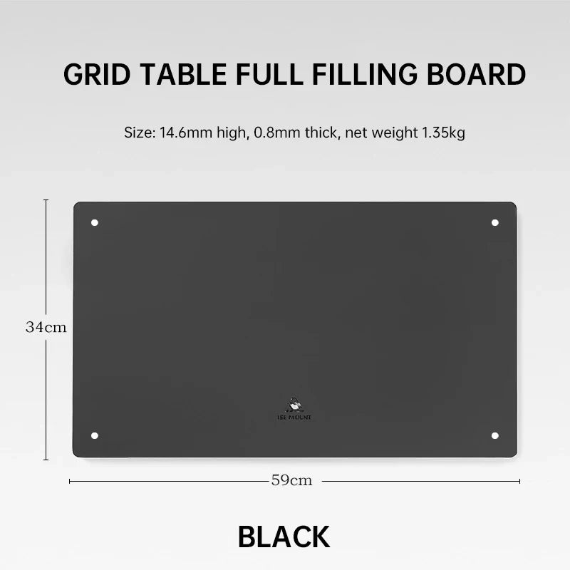 NOMAD OUTDOOR SUPPLY-Multi Functional Folding Table, Stacked Storage Rack, Camping Picnic Table  Iron Mesh Table With Table Cover