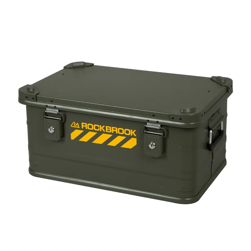 NOMAD OUTDOOR SUPPLY-N40 50L for Rockbrook Weatherproof Aluminium Tool Box Portable for Motorcycle Storage Outdoor Camping Kitchen Coffee Storage