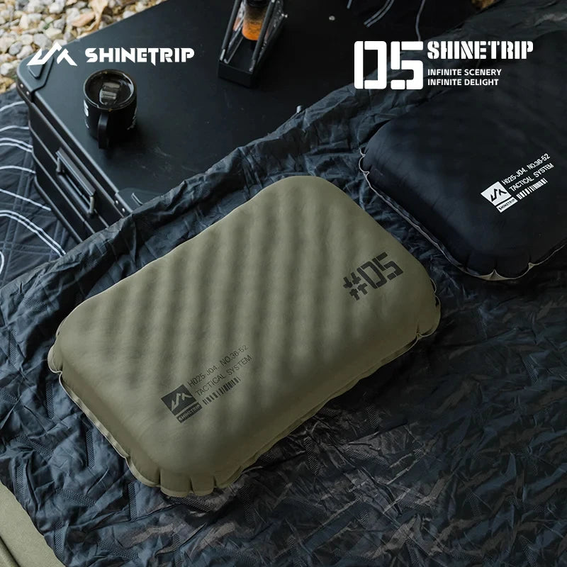 NOMAD OUTDOOR SUPPLY-Outdoor Camping Inflatable Pillow Foldable Portable Ultra-light Air Pillow, Comfortable Sleep Pillow with Neck Support