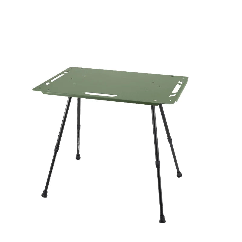 NOMAD OUTDOOR SUPPLY-Cross-Border Outdoor Portable Foldable Tactical Table Lightweight Aluminum Alloy Camping BBQ Table Panel Wood Style
