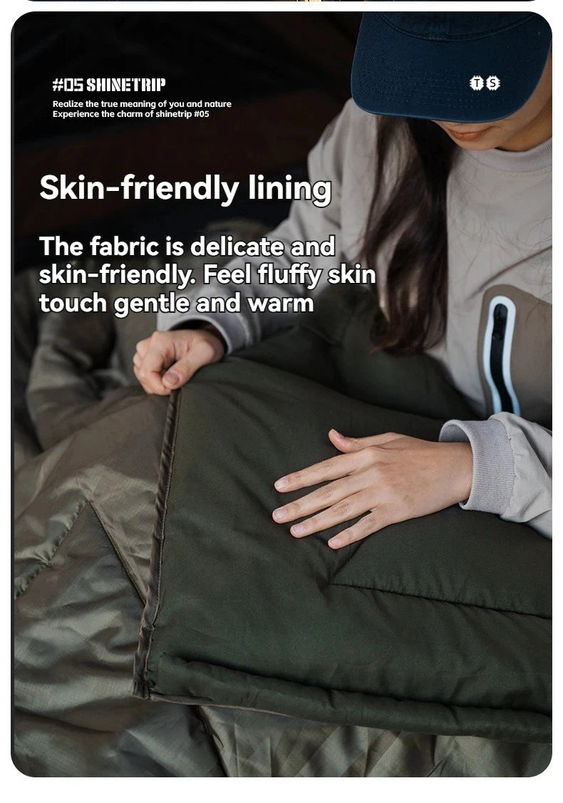 NOMAD OUTDOOR SUPPLY-5°C Sleeping Bag Winter Camping Outdoor Hiking Sleeping Bags with Compression Outdoor Gear