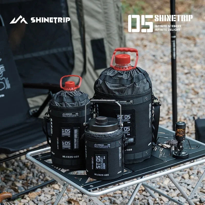 NOMAD OUTDOOR SUPPLY-ShineTrip Bucket Bag Multi-functional Expansion Equipment Ice Bucket Cover Premium Thickened Oxford Fabric Outdoor Storage Bag