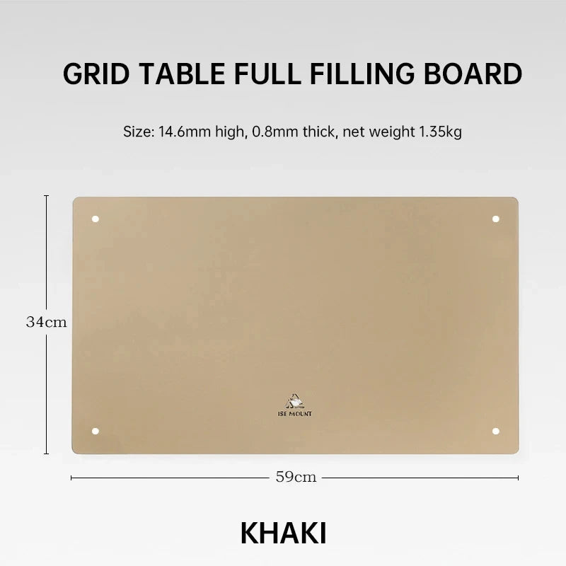 NOMAD OUTDOOR SUPPLY-Multi Functional Folding Table, Stacked Storage Rack, Camping Picnic Table  Iron Mesh Table With Table Cover