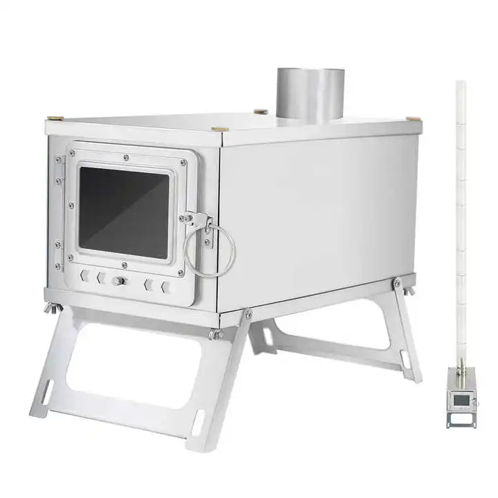 NOMAD OUTDOOR SUPPLY-New Outdoor Stainless Steel Stove, Lightweight Backpack Camping Tent Stove, Multi-function Plug-in Wood Stove