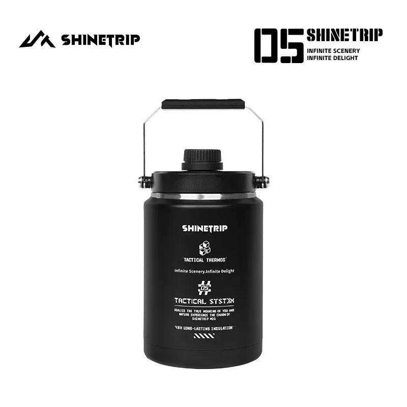 NOMAD OUTDOOR SUPPLY-Shine Trip Outdoor Insulation Bucket and Cup Set Stainless Steel 6-layer Insulated Ice Bucket Suitable for Camping