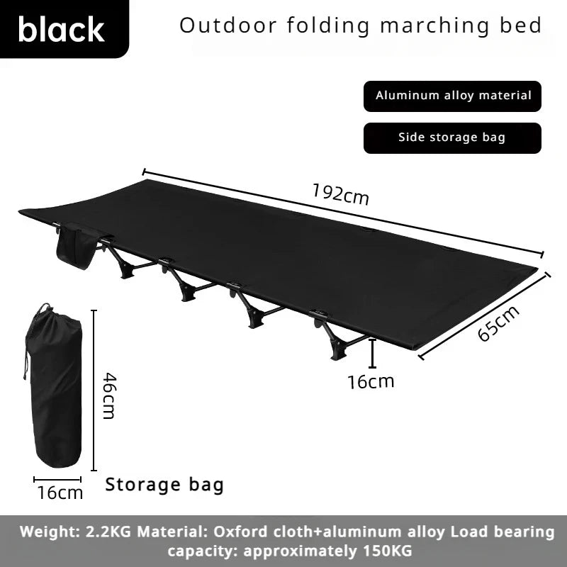 NOMAD OUTDOOR SUPPLY-Portable Ultralight Cot for Outdoor Adventure Modern Design Camping Cot for Hiking Beach Mountaineering Hospital Use for Travel