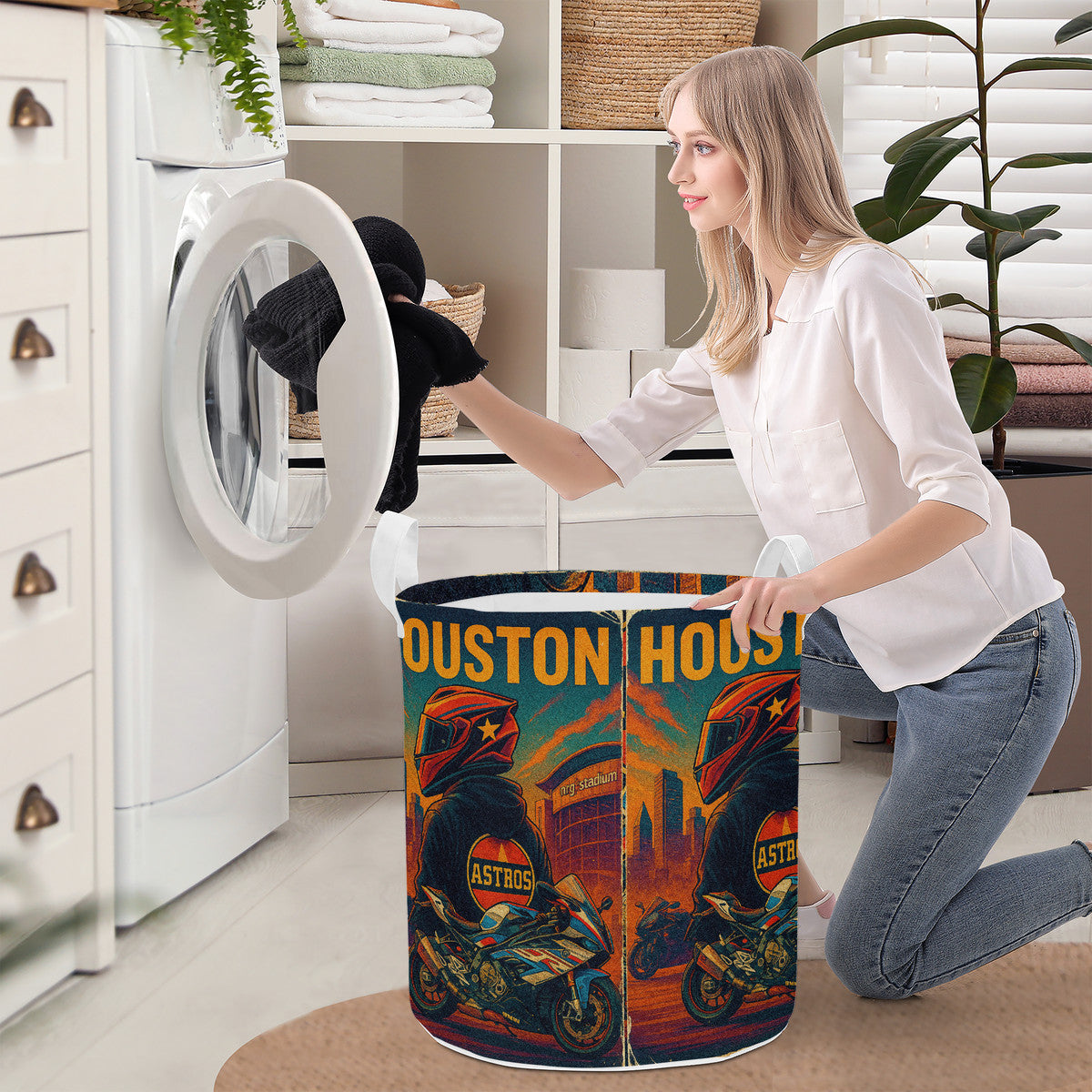 Houston Round Laundry Basket