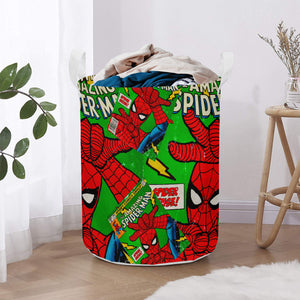 Web Slinging Spider Comic Laundry Basket