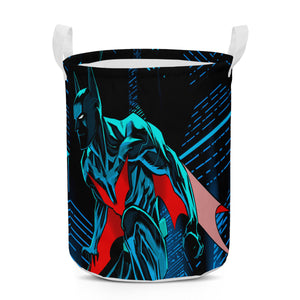 Comics 90s Bat Super Hero Dark Knight Round Laundry Basket