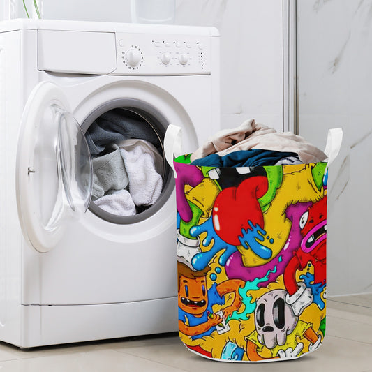 Anime 90s Super Hero Comic Cartoon Laundry Basket