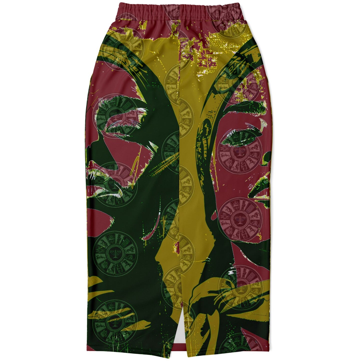 We Are Israel Green Lantern Fashion Long Pocket Skirt Earthy