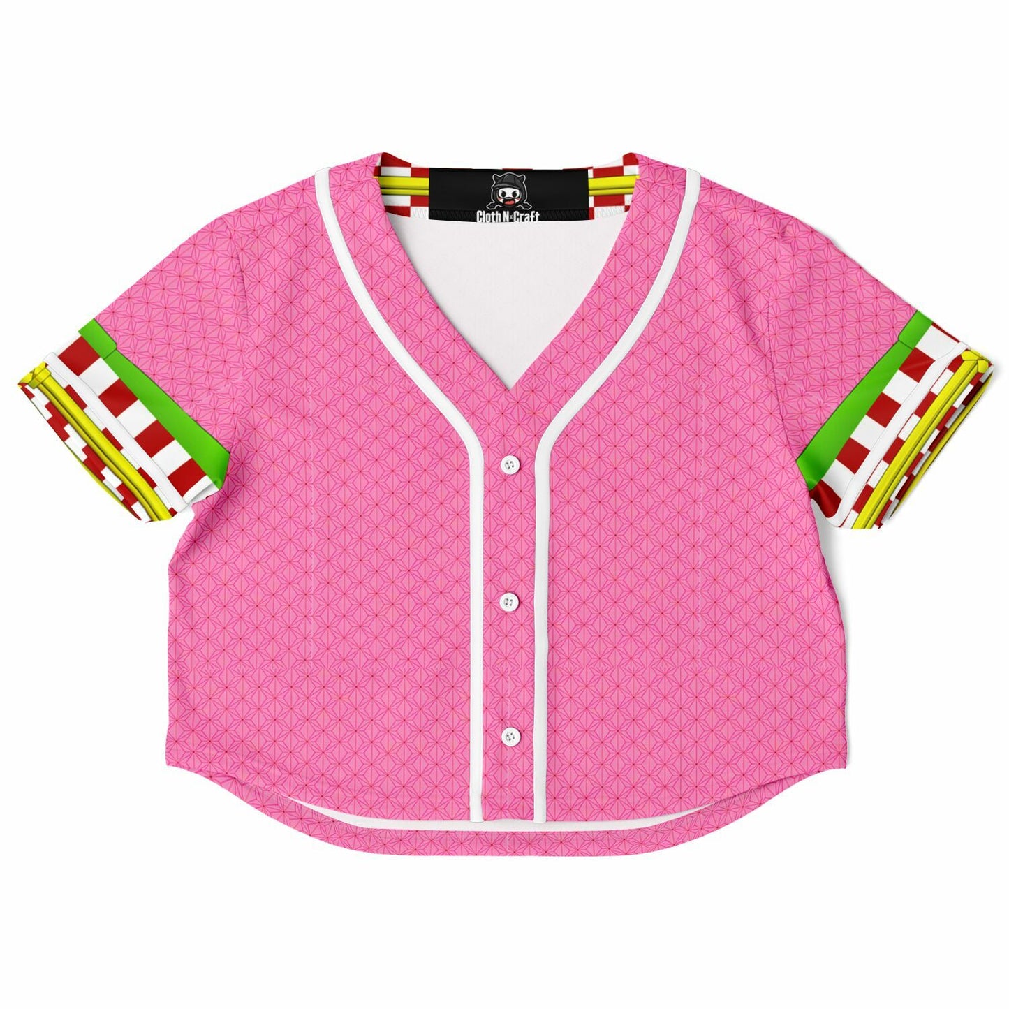 Nezuko Slayer of Demons Anime Cropped Baseball Jersey