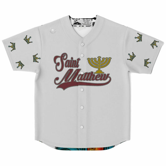 Saint Matthew Hebrew Israelite Grey Maccabees Jersey Digital Embroidered