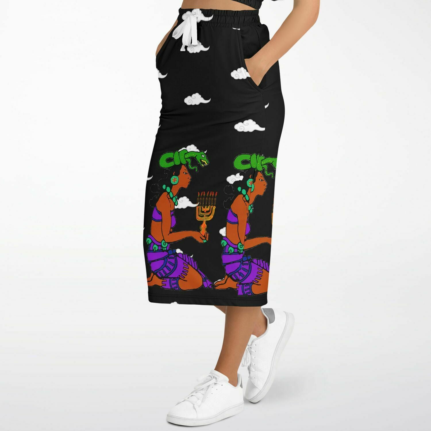 Northern Kingdom Princess Fashion Long Pocket Skirt Black