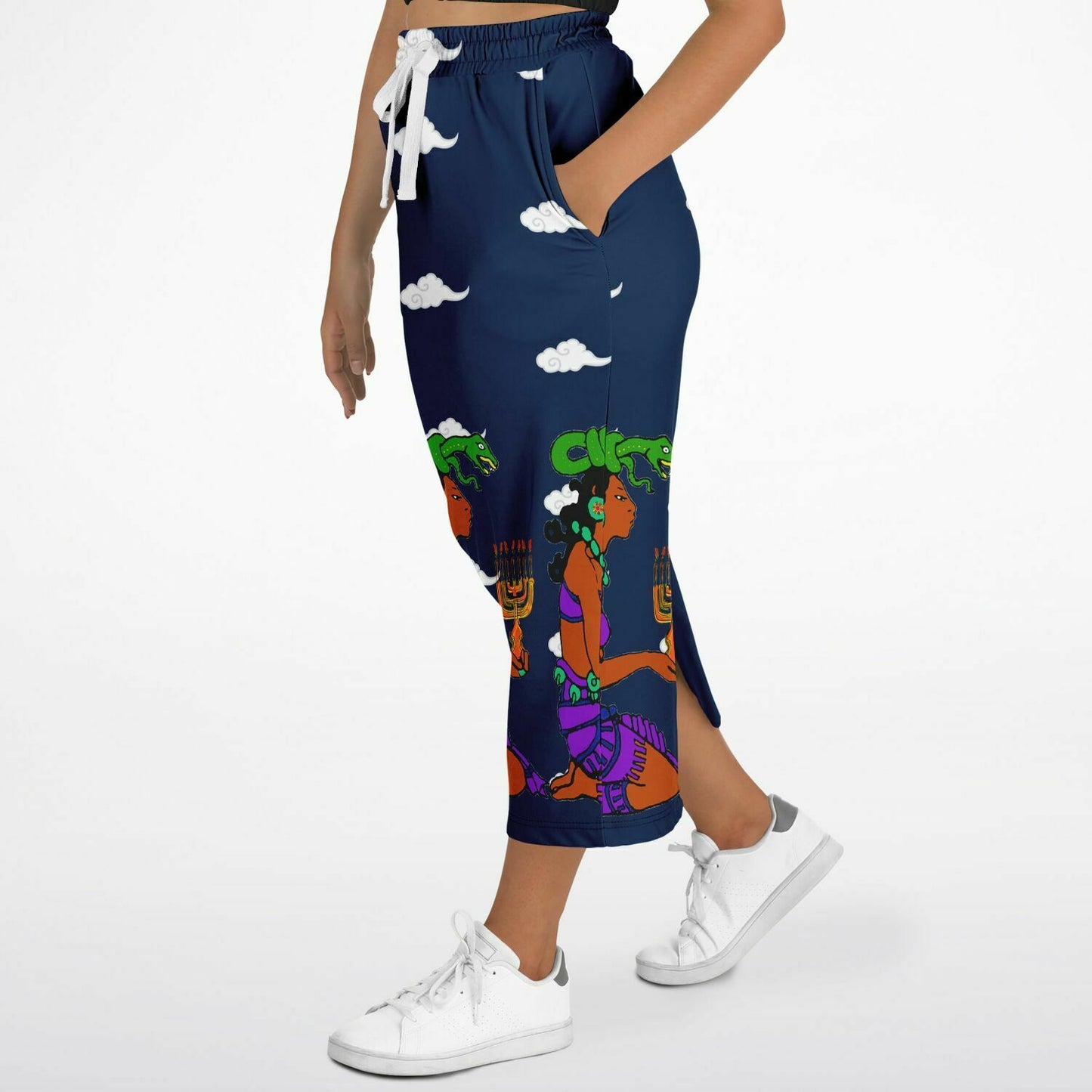 Northern Kingdom Princess Fashion Long Pocket Skirt Navy