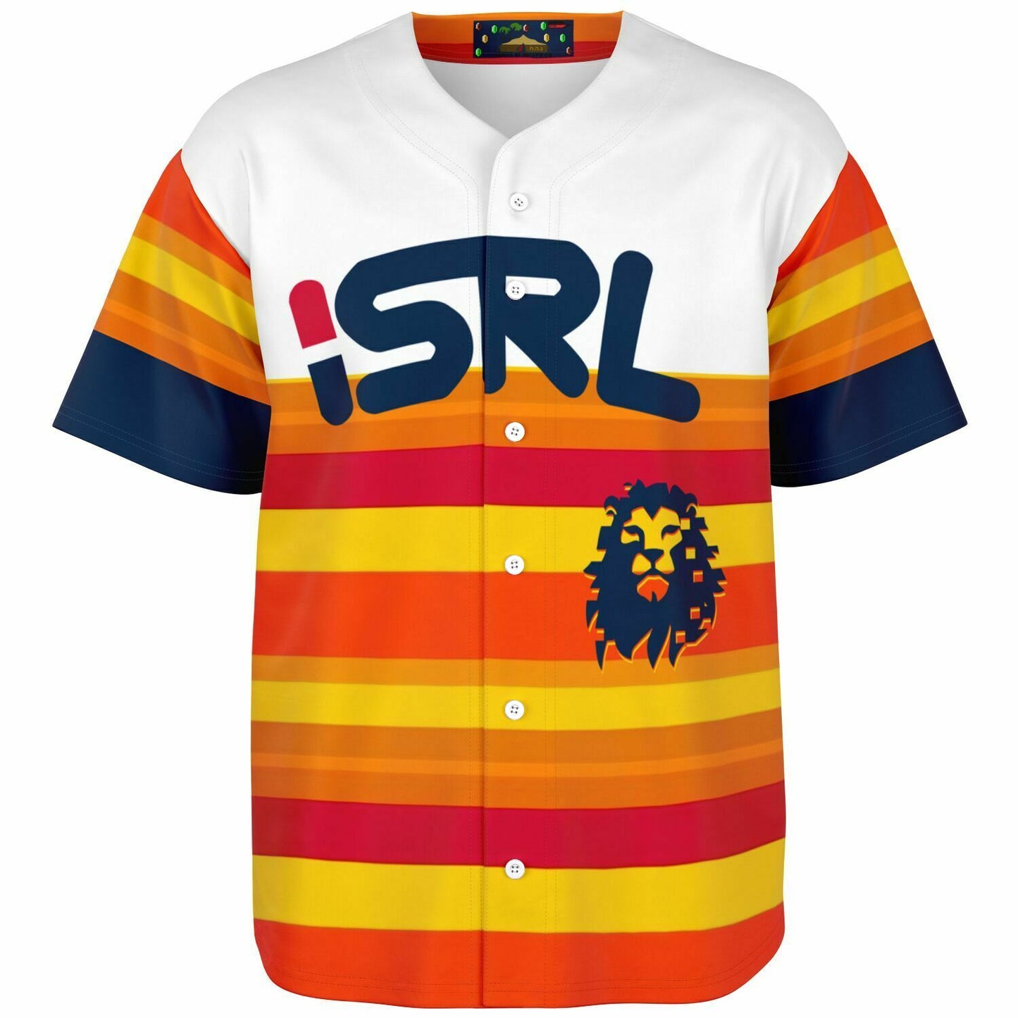 H-Town Inspired Vintage ISRL Baseball Jersey - AOP