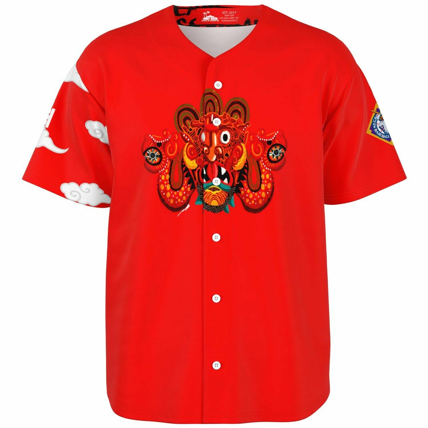 Hebrew Top 10 Baseball Jersey Classic Blood Stone