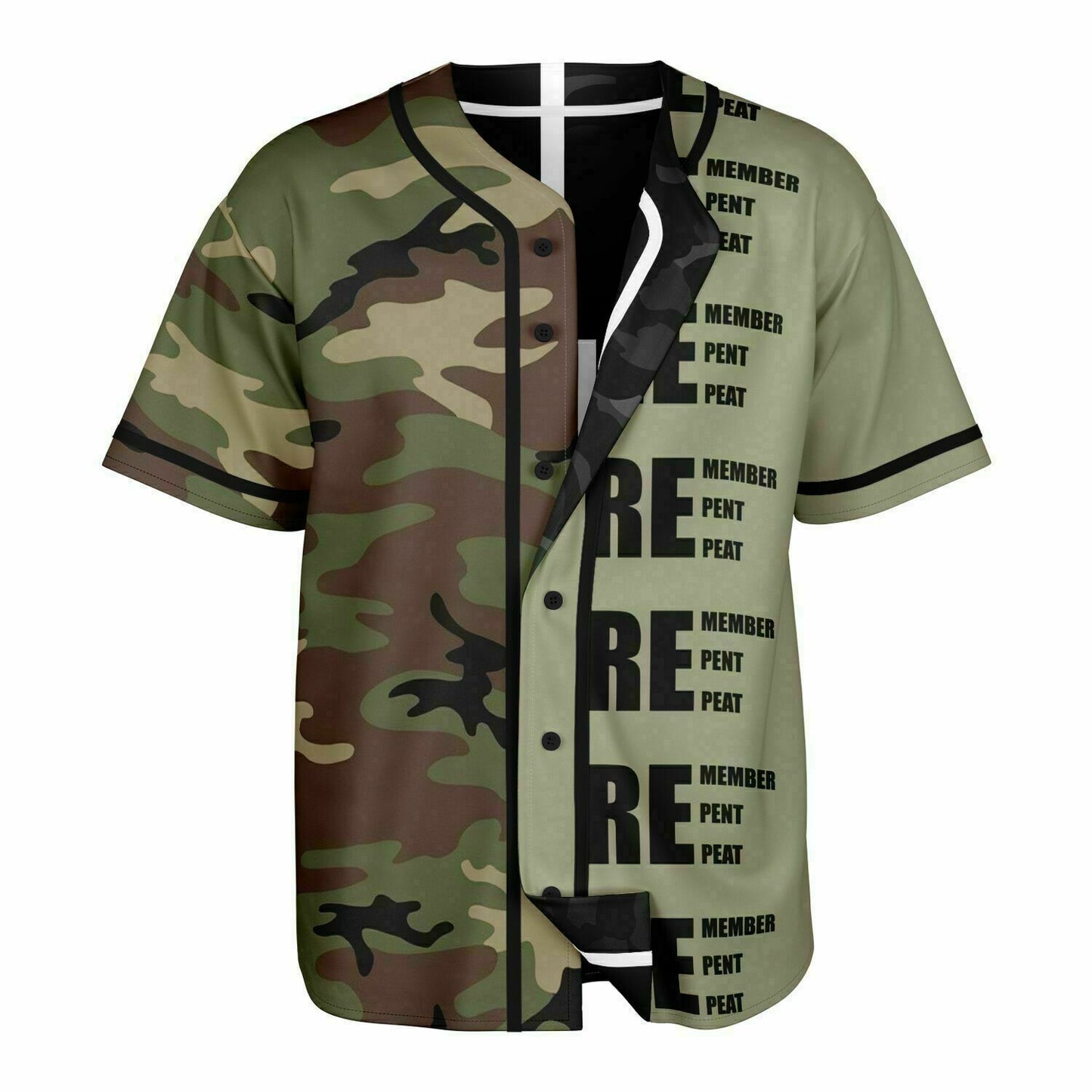 Camo Reversible Baseball Jersey - AOP copy