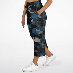 Blue Camo Ahchwath Sister Women's Long Fashion Dress