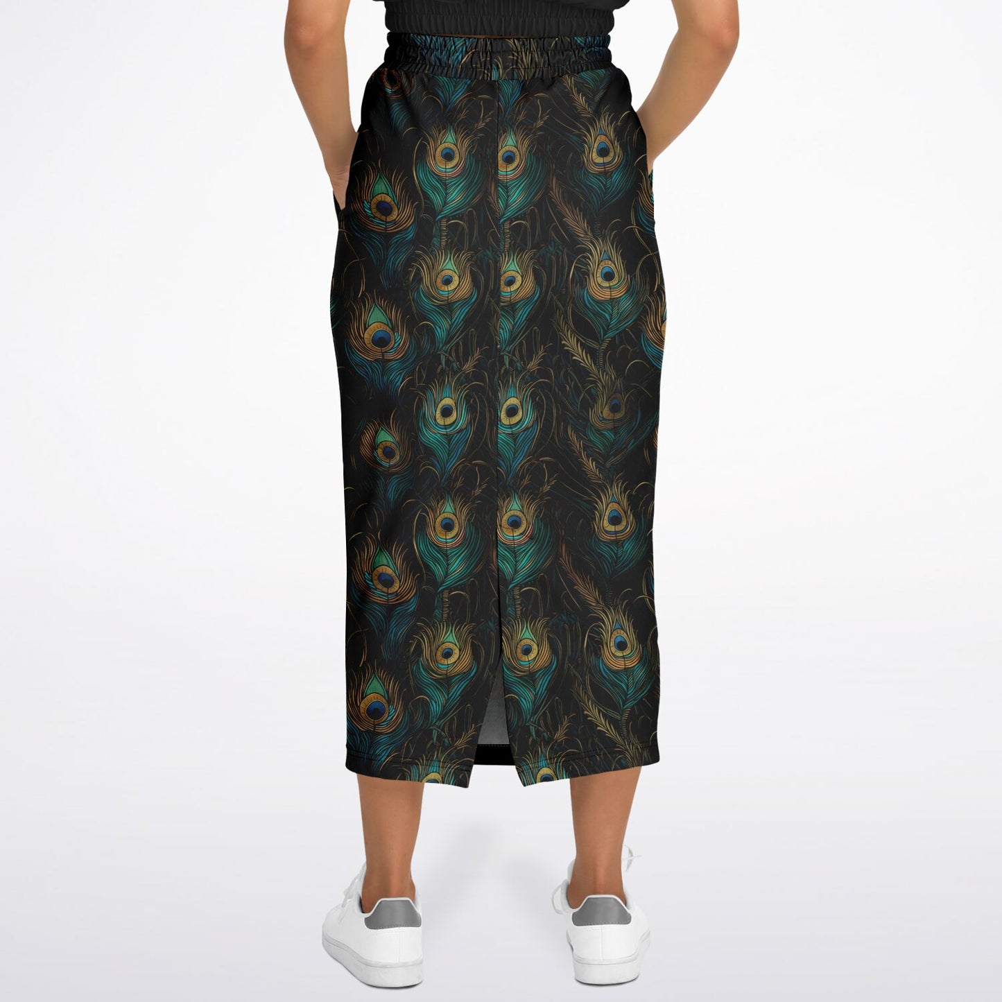 Peacock Fashion Long Pocket Skirt copy