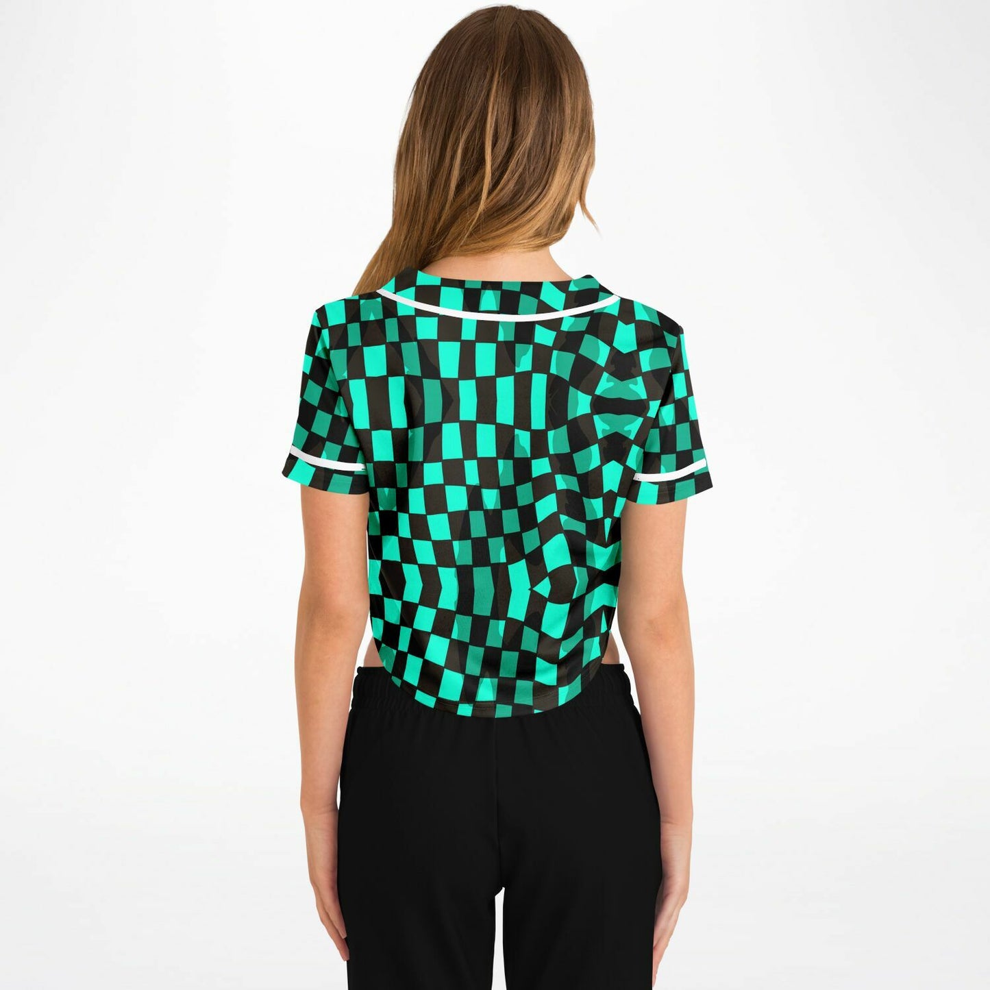 Tanjiro Slayer Of Demons Anime Cropped Baseball Jersey