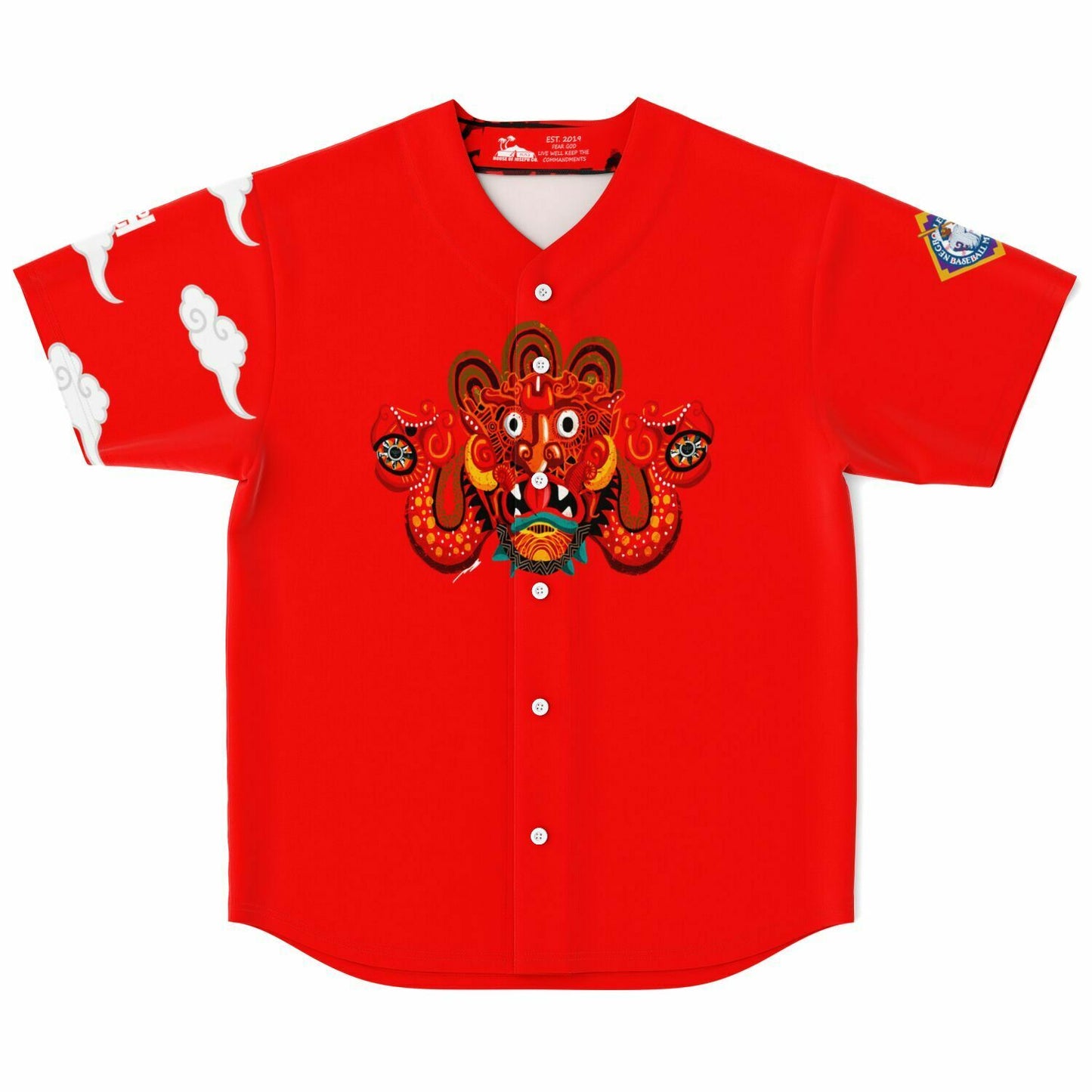 Hebrew Top 10 Baseball Jersey Classic Blood Stone