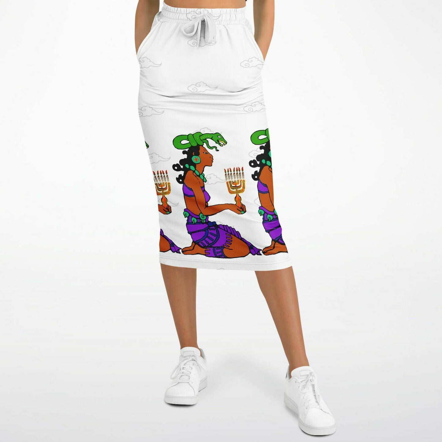 Northern Kingdom Princess Fashion Long Pocket Skirt White