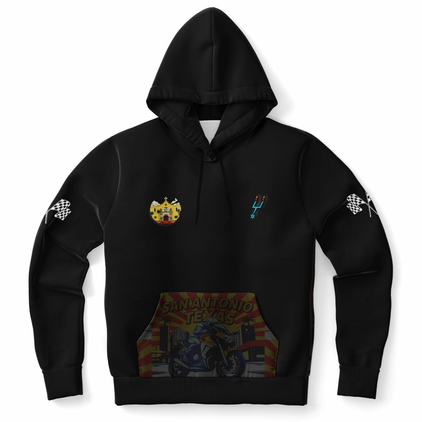SA City Black Fashion Hoodie