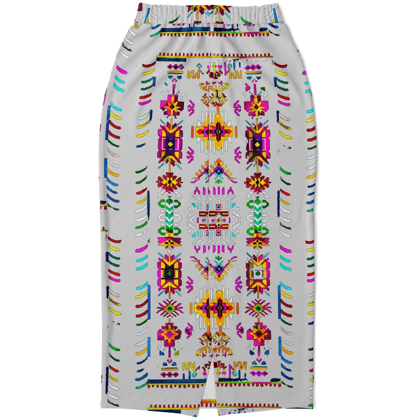 We Are Israel Tribal Fusion Fashion Long Pocket Skirt Grey