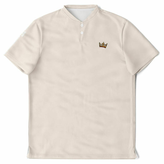 Creme Blade Collar Polo Shirt