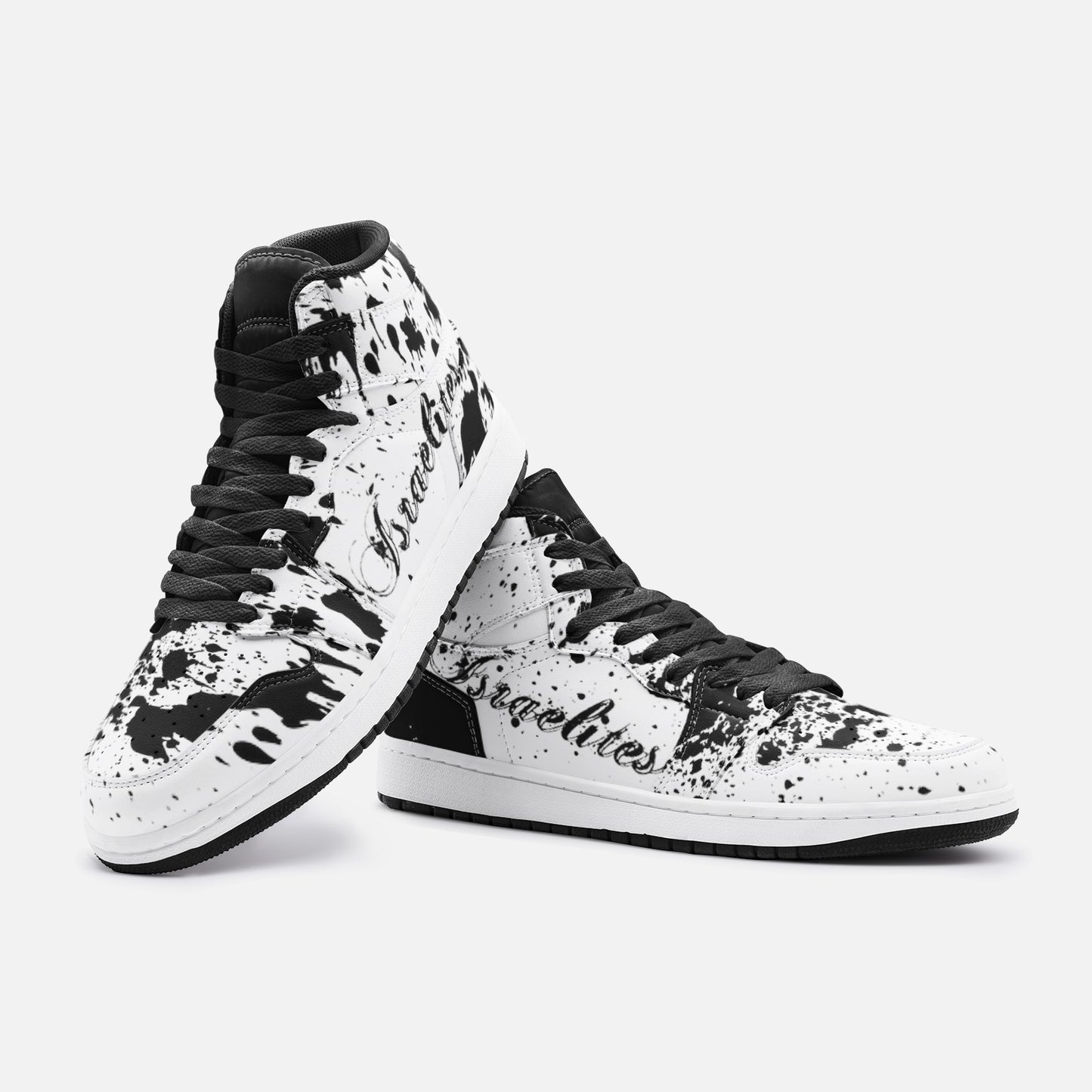 Israelites "SPLATTER" Unisex High Top Leather Sneakers