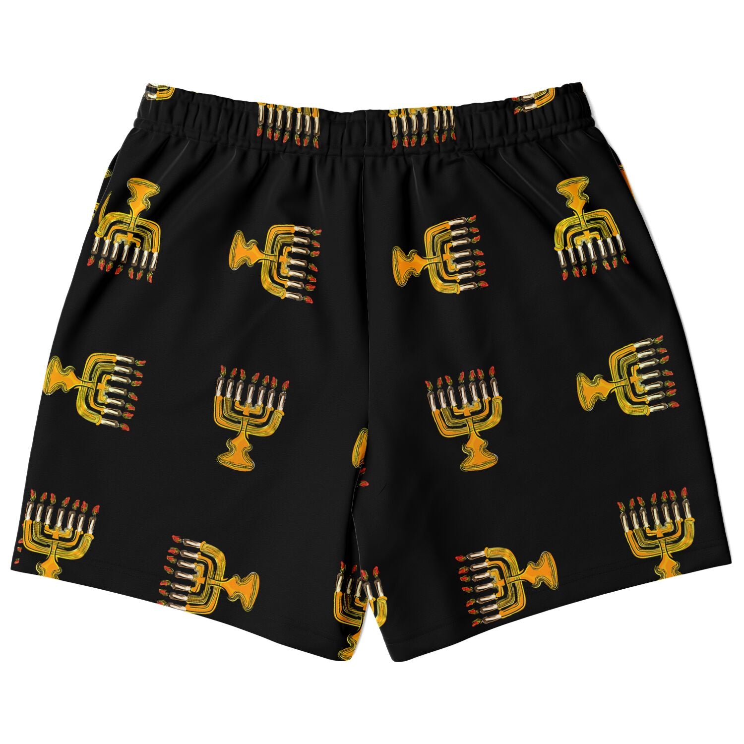Hebrew Israelite Menorah Pattern Casual Shorts