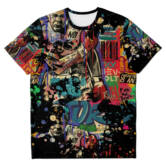 New-Retro Urban Graffiti T-shirt Black