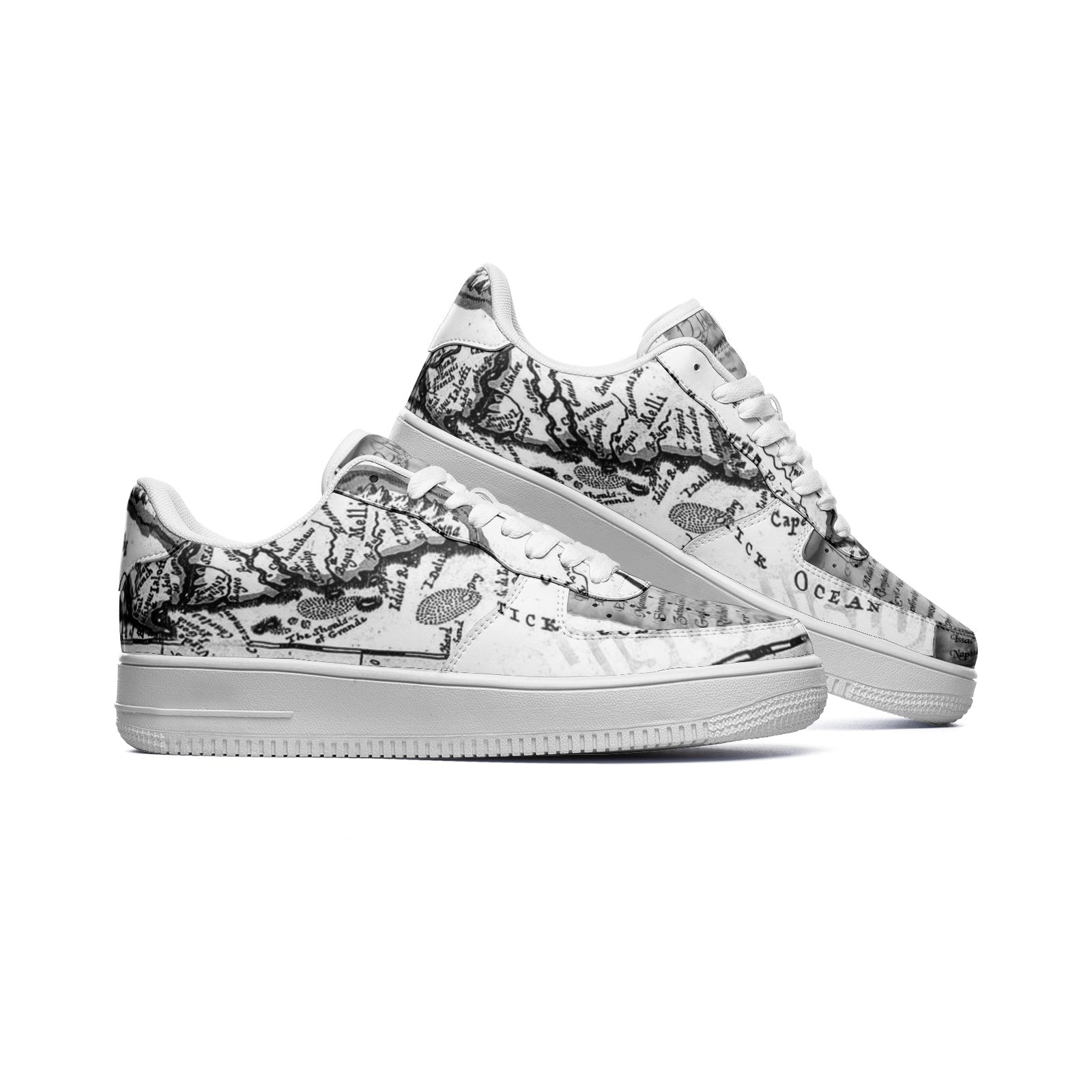 Negroland Unisex Low Top Leather Sneakers