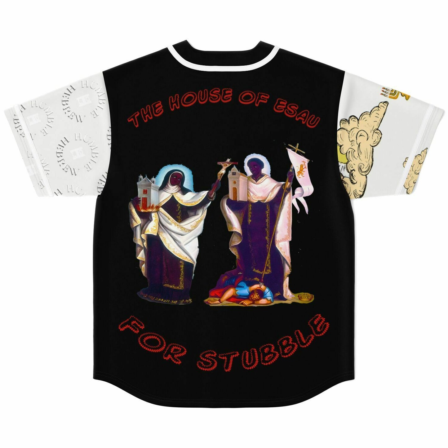 Stubble Black Baseball Jersey copy