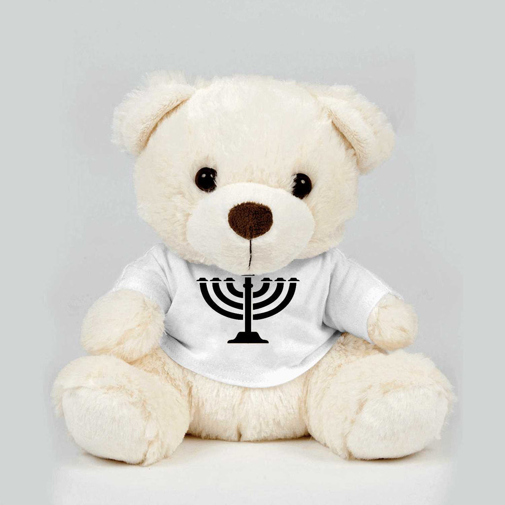 Custom Hebrew Israelite Teddy Bear Menorah Gift For Her Him Children Baby