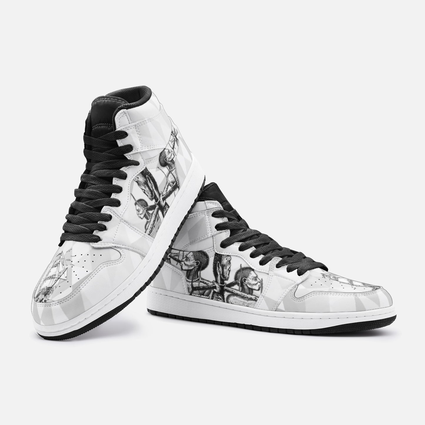 Deuteronomy 28 Unisex High Top Leather Sneaker