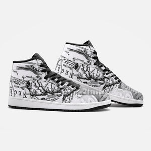 Negroland Unisex High Top Leather Sneaker