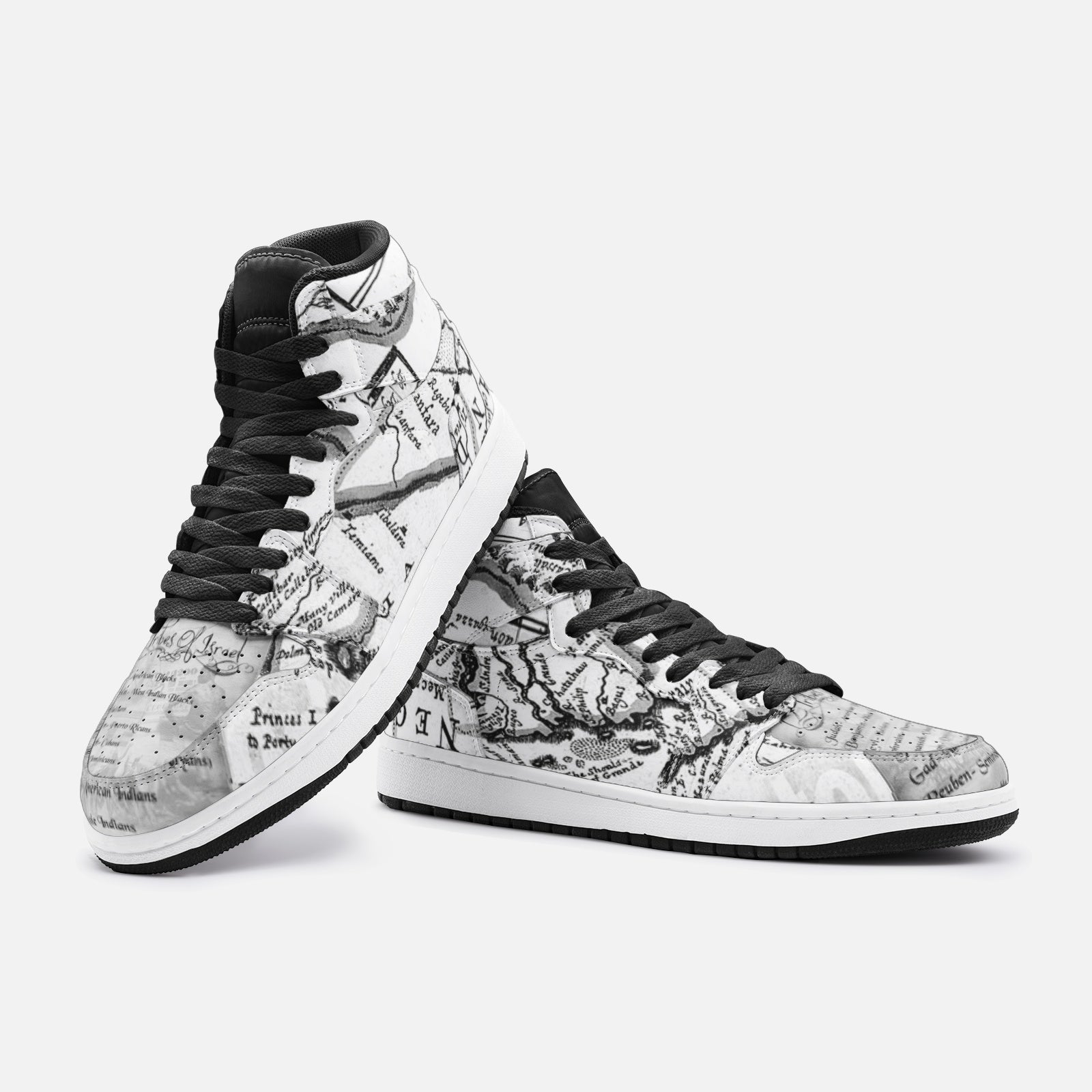 Negroland Unisex High Top Leather Sneaker