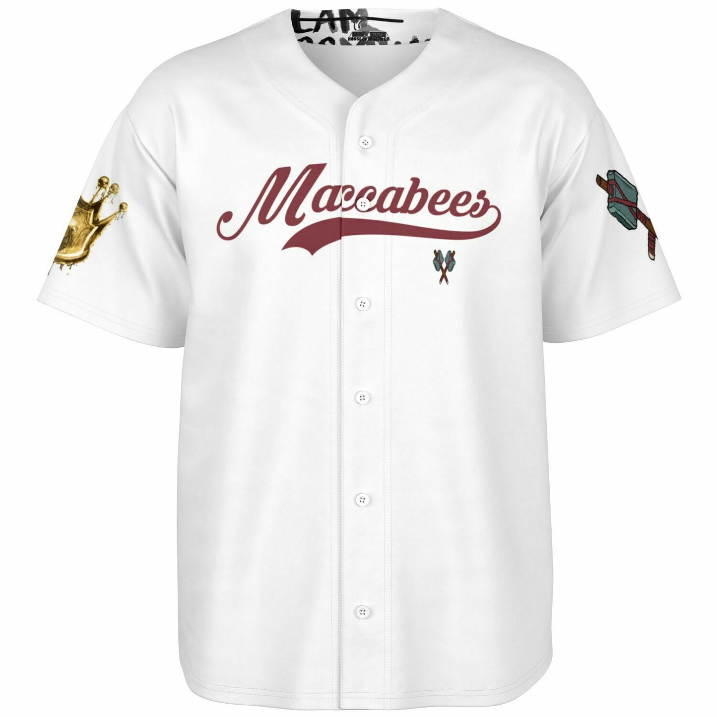 Final Revision Custom Maccabees Baseball Jersey